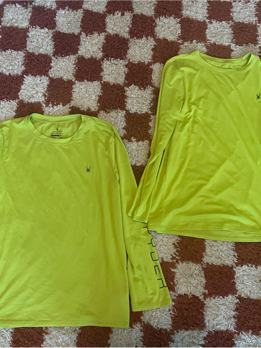 Spyder Neon Yellow Performance Long Sleeve Tops (2 Pack)